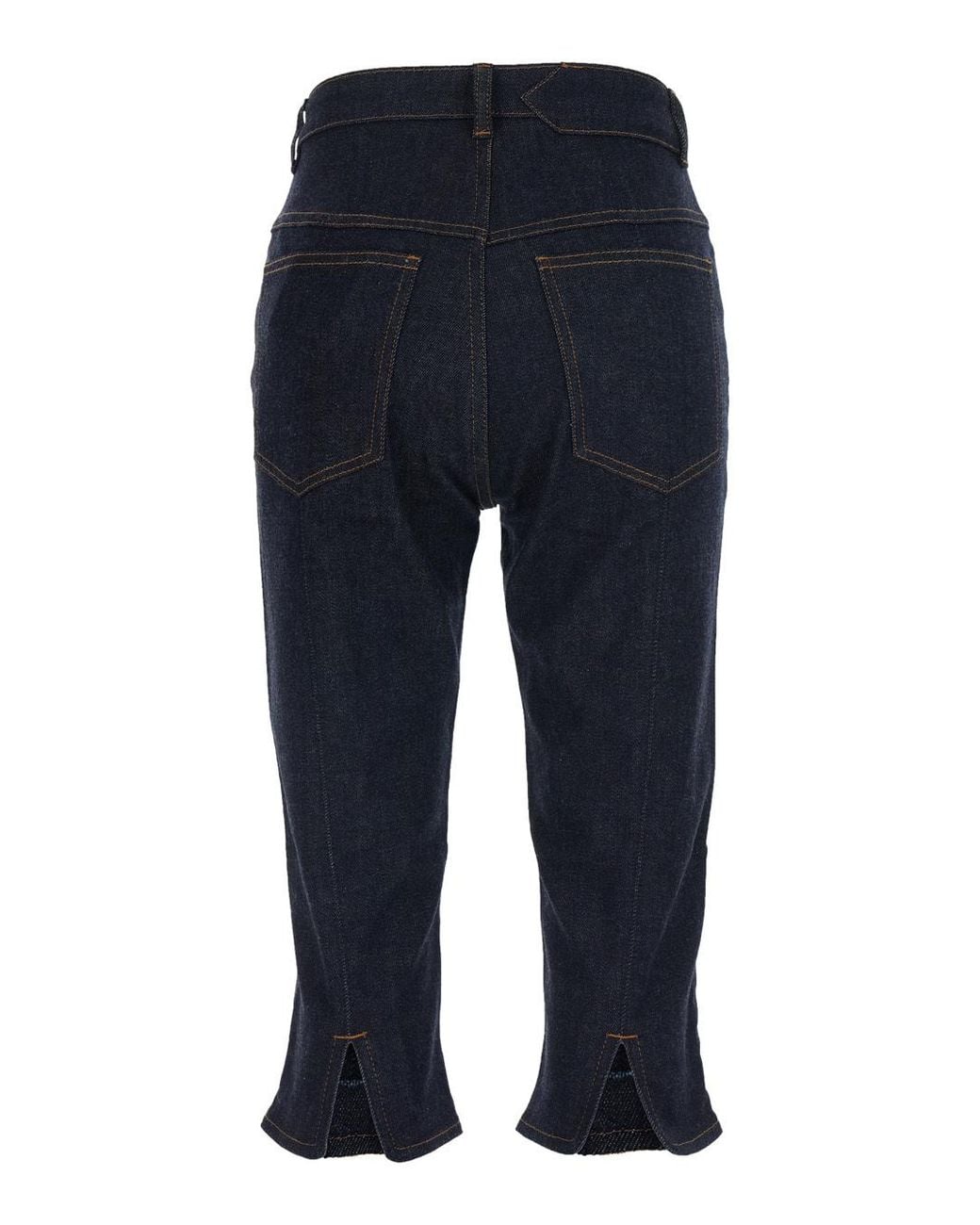 Jacquemus Blue Le De Nimes Capri Denim Jeans