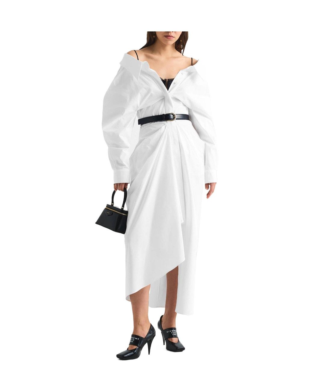 Givenchy White Long Shirt Dress