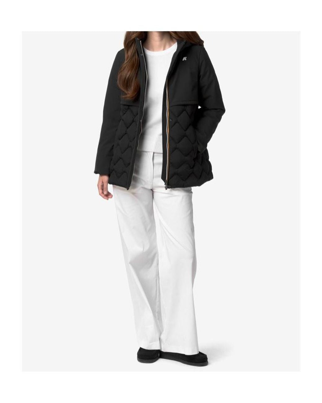 K-Way Black Siphane Hybrid Warm Shell Jacket