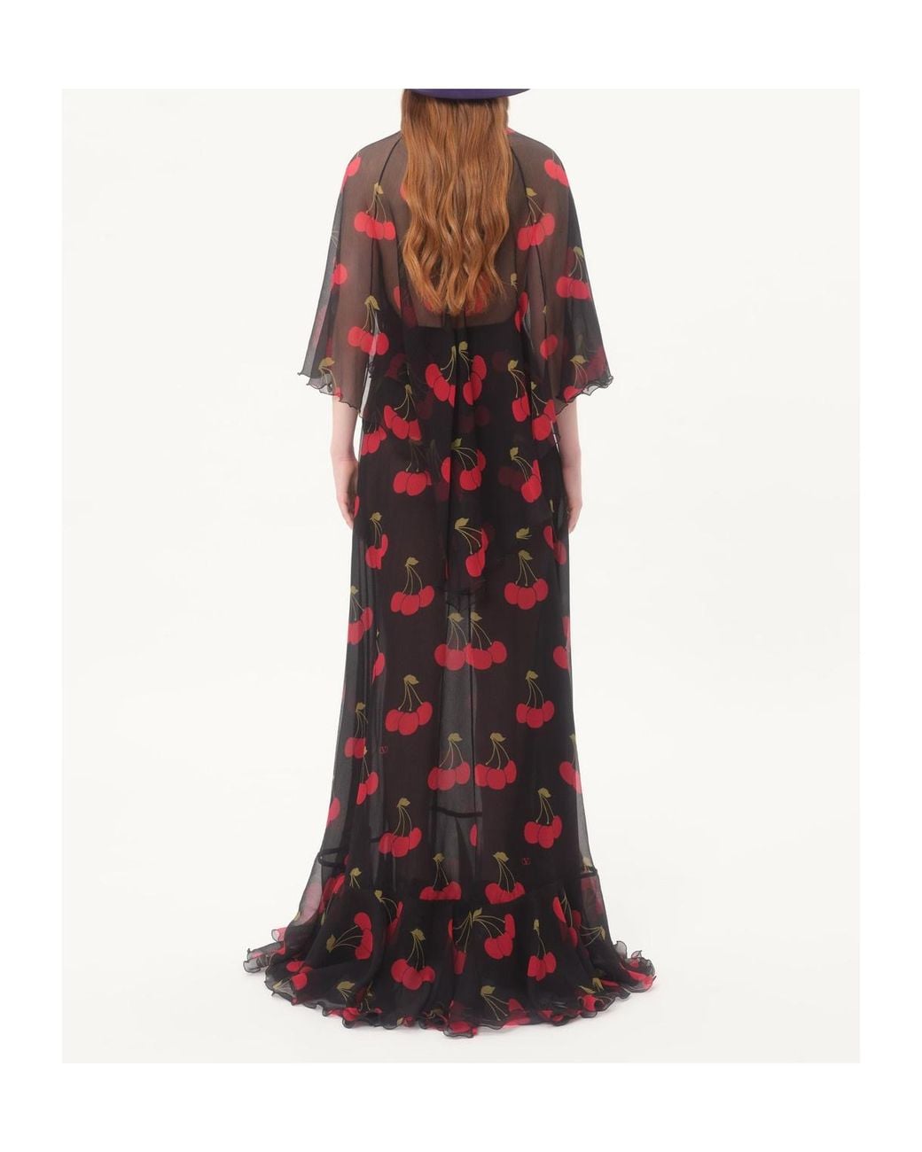 Valentino Red Long Sleeve Dress