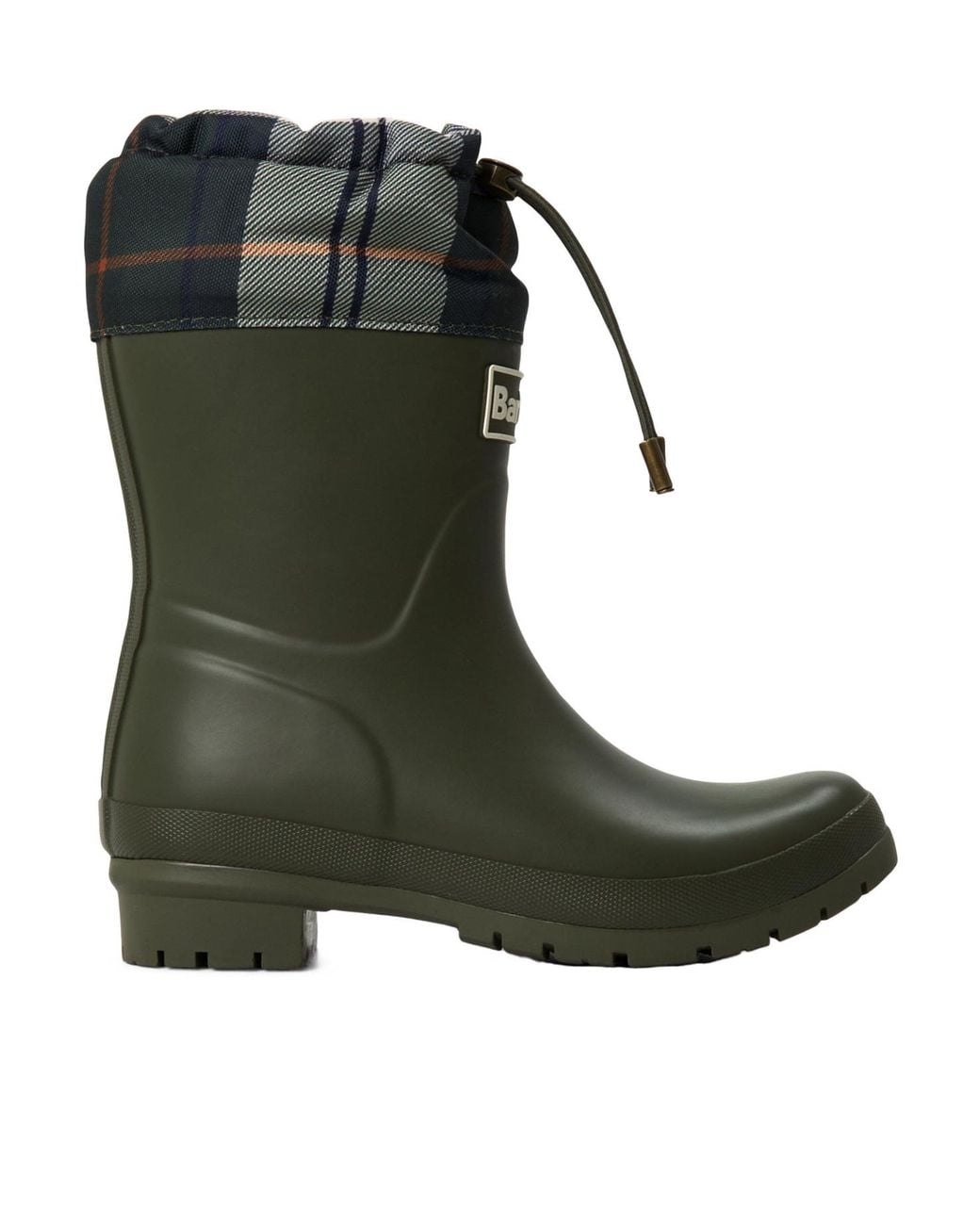 Barbour Green Mowbray Mid Mid-Height Waterproof Wellies