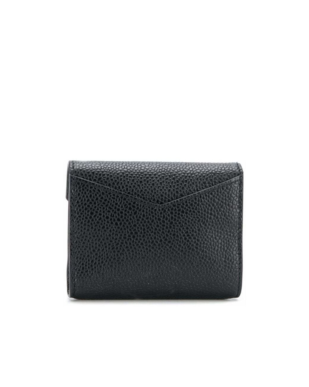 Thom Browne Gray Stripe Detailed Envelope Card Case