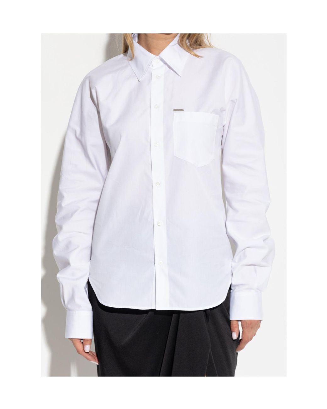 DSquared² White Pocket Detailed Shirt
