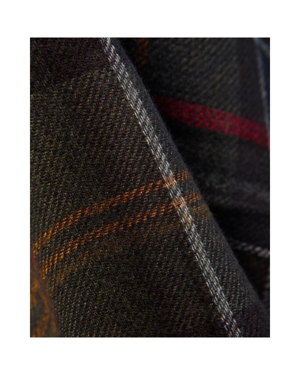 Barbour Black Plaid Cape Shawl