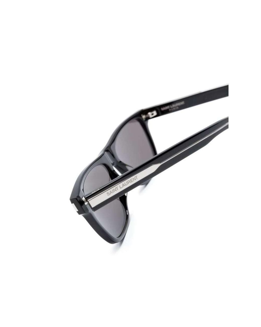 Saint Laurent Gray Eyewear Square Frame Sunglasses for men