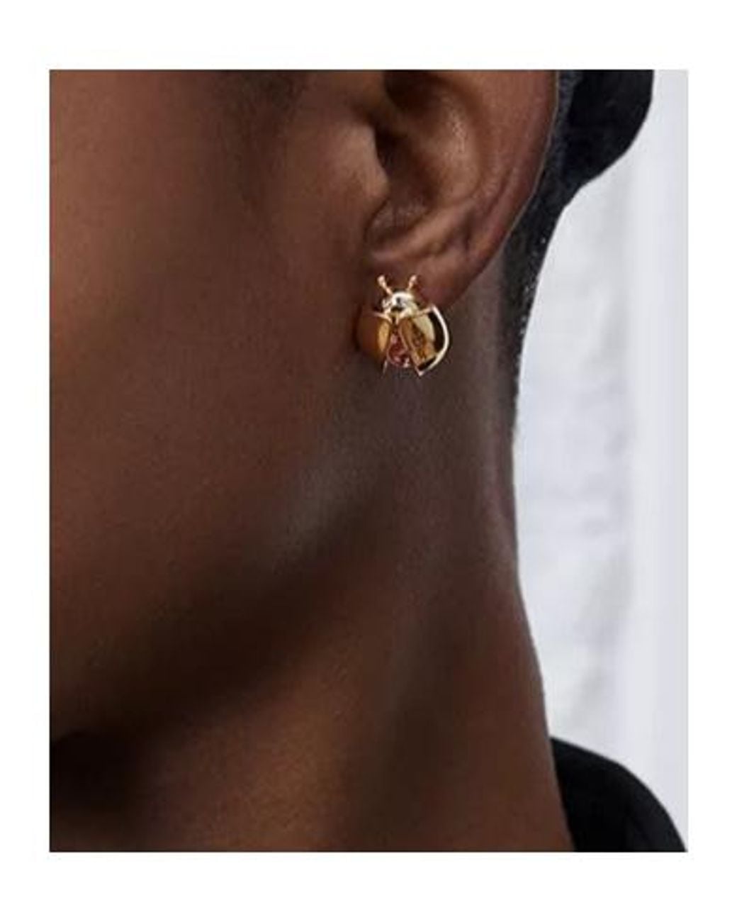 Dior Metallic Lady Spark Stud Earrings