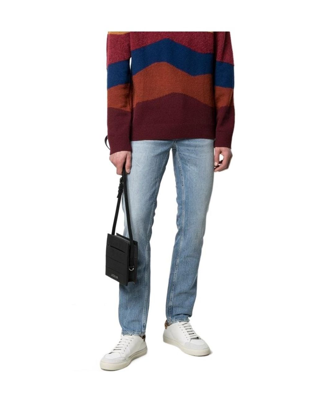 Department 5 Blue Straight-Leg Jeans for men