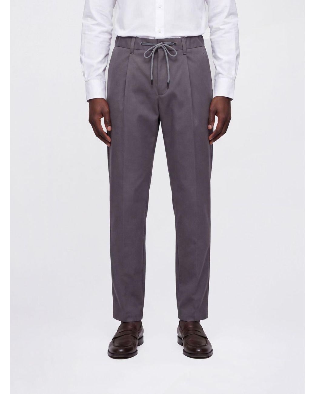 Herno Purple Drawstring Tailored Pants for men