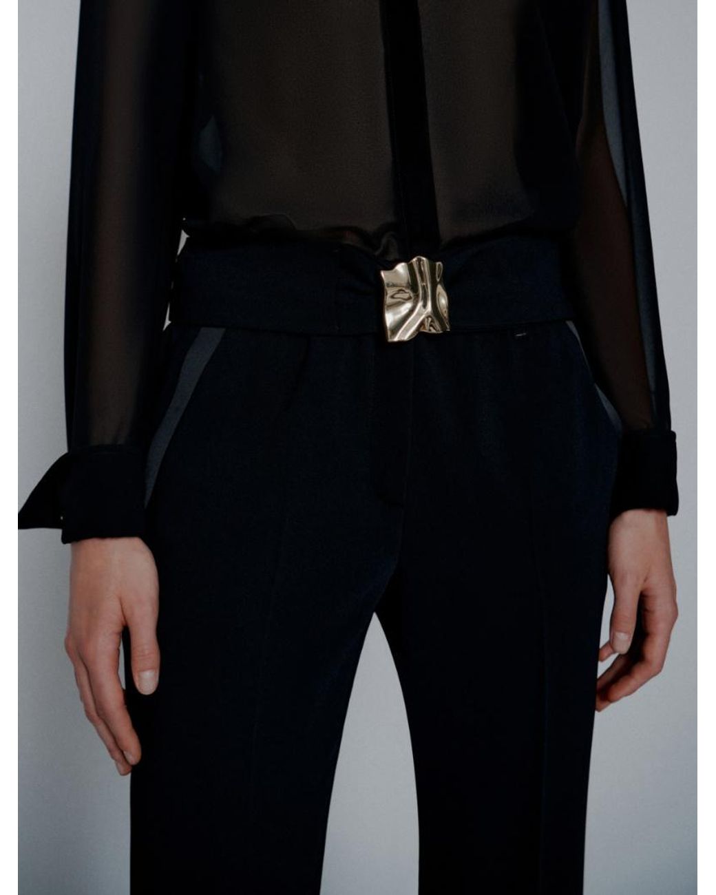 Marella Black Mltelica Pants