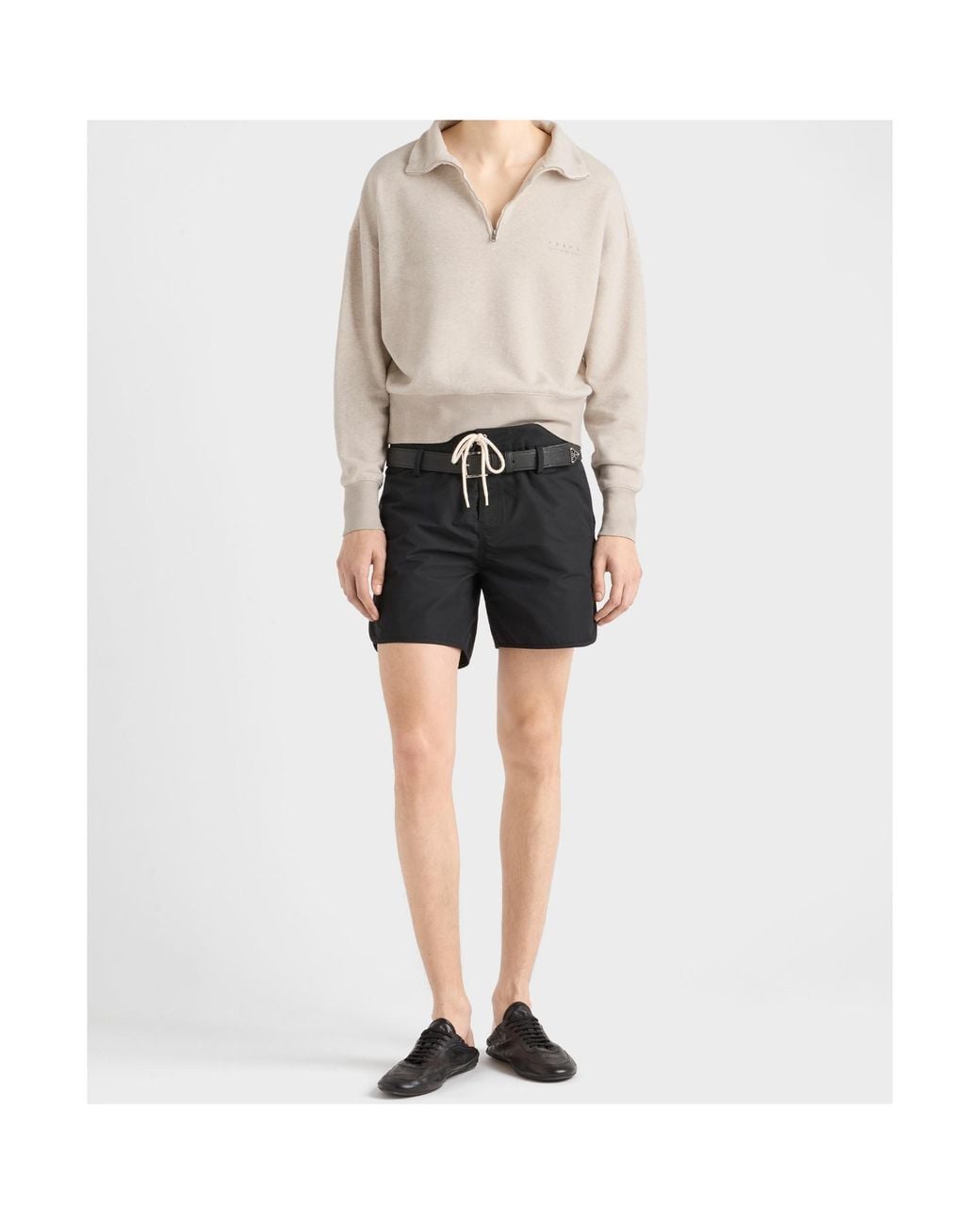 Prada Natural Polo Felpa Logo for men