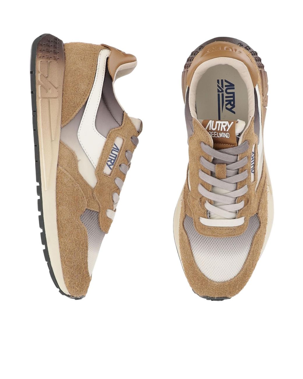 Autry Natural Color Block Reelwind Sneakers for men
