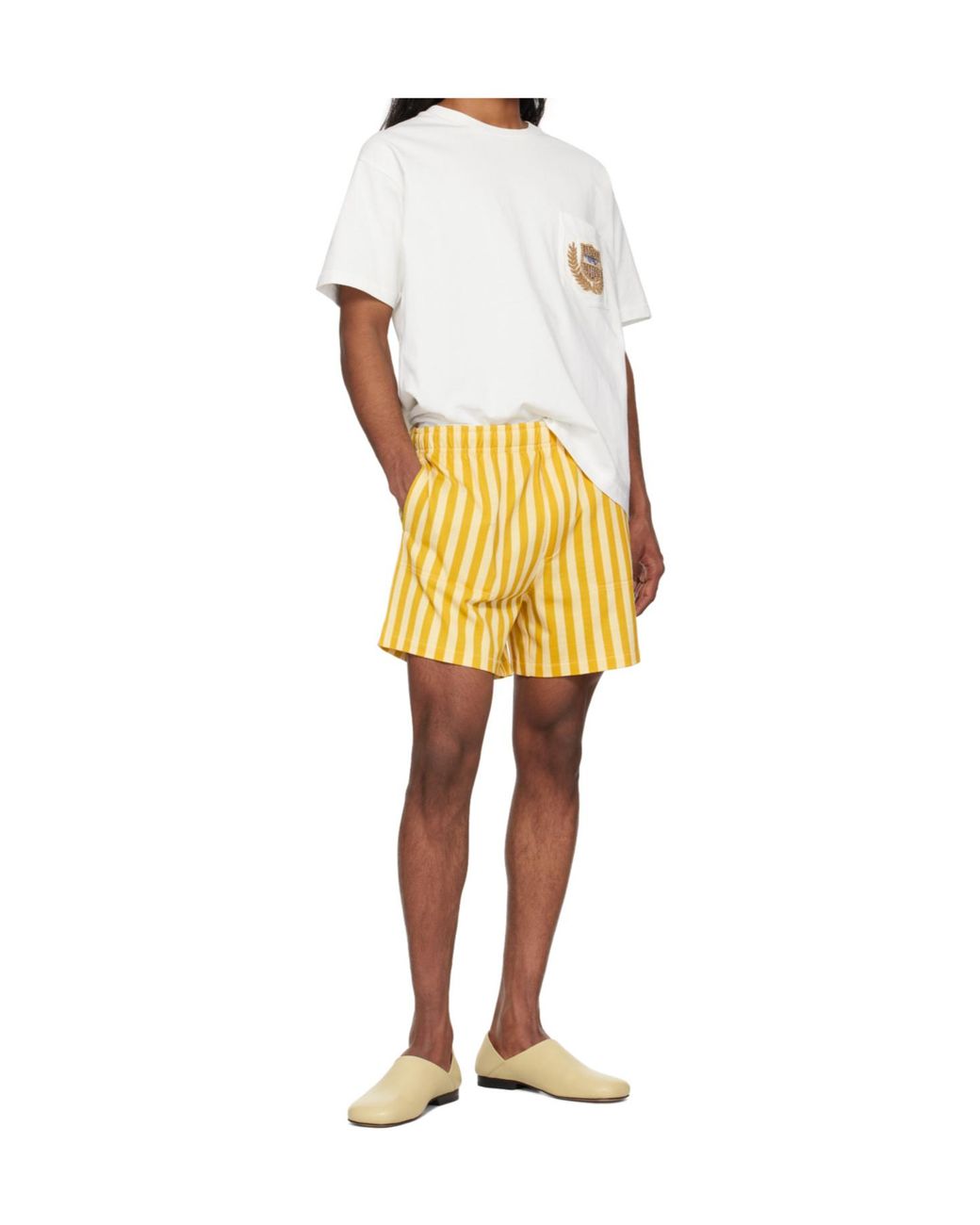 Bode White Cotton T-Shirt for men