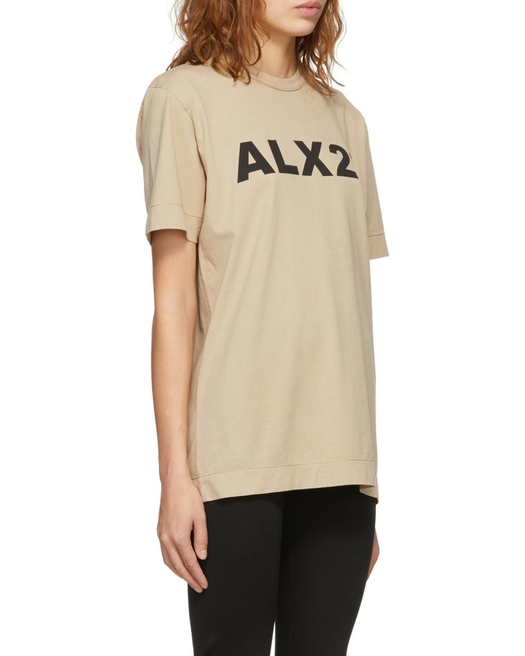 1017 ALYX 9SM Natural 1017 9Sm Logo Printed Crewneck T-Shirt for men