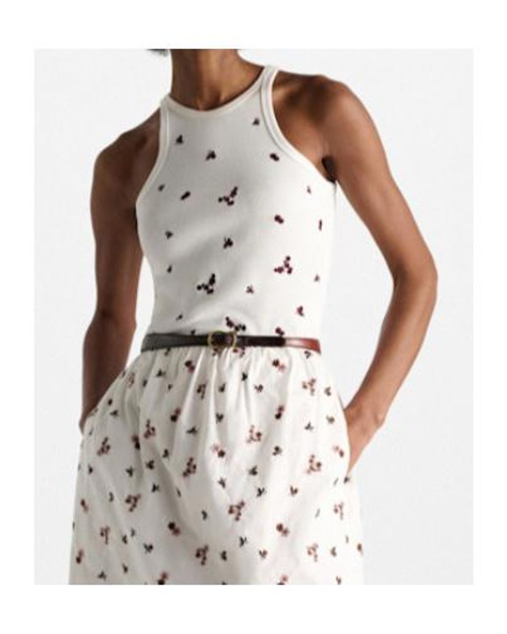 Dorothee Schumacher White Ribbed Seduction Top