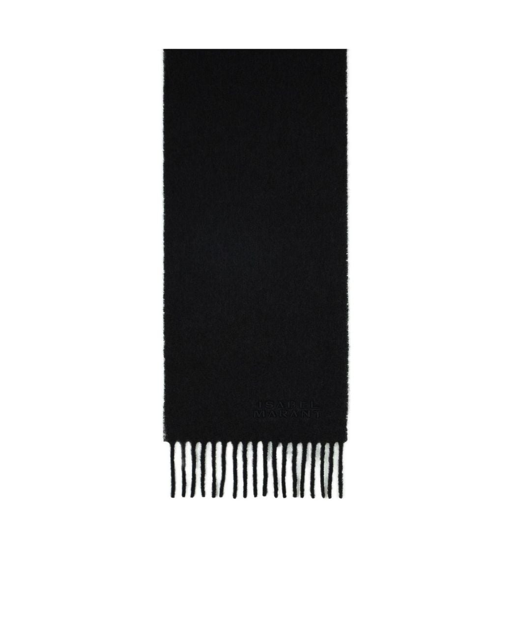 Isabel Marant Black Firny Fringed Scarf