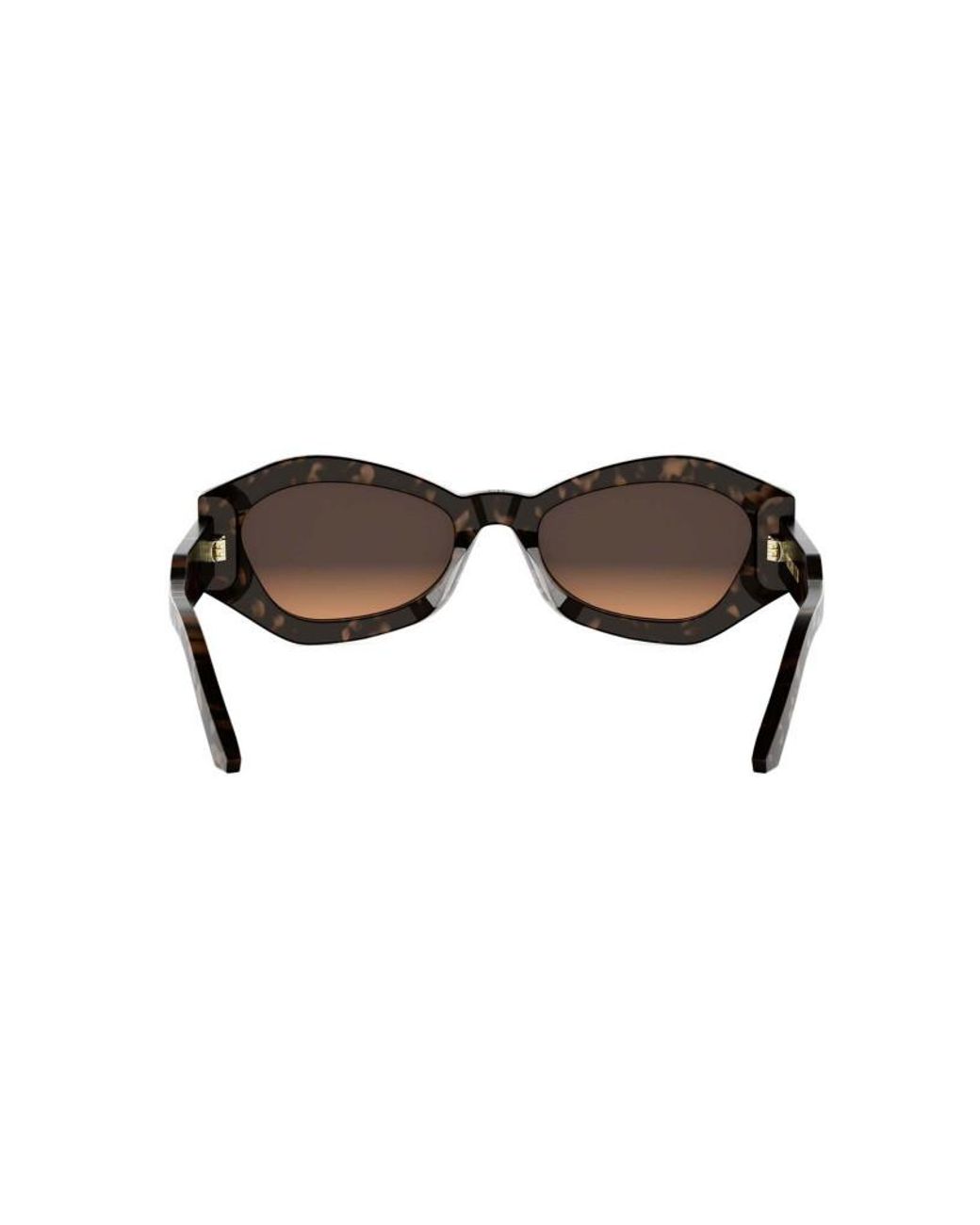 Dior White Eyewear Signature B1U Butterfly Frame Sunglasses