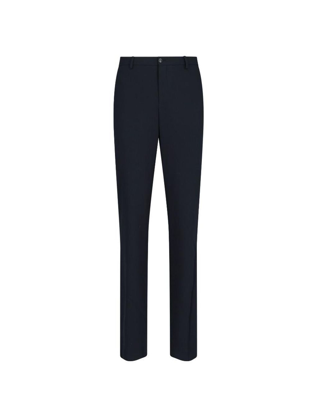 Giorgio Armani Blue Straight Leg Tailored Trousers for men