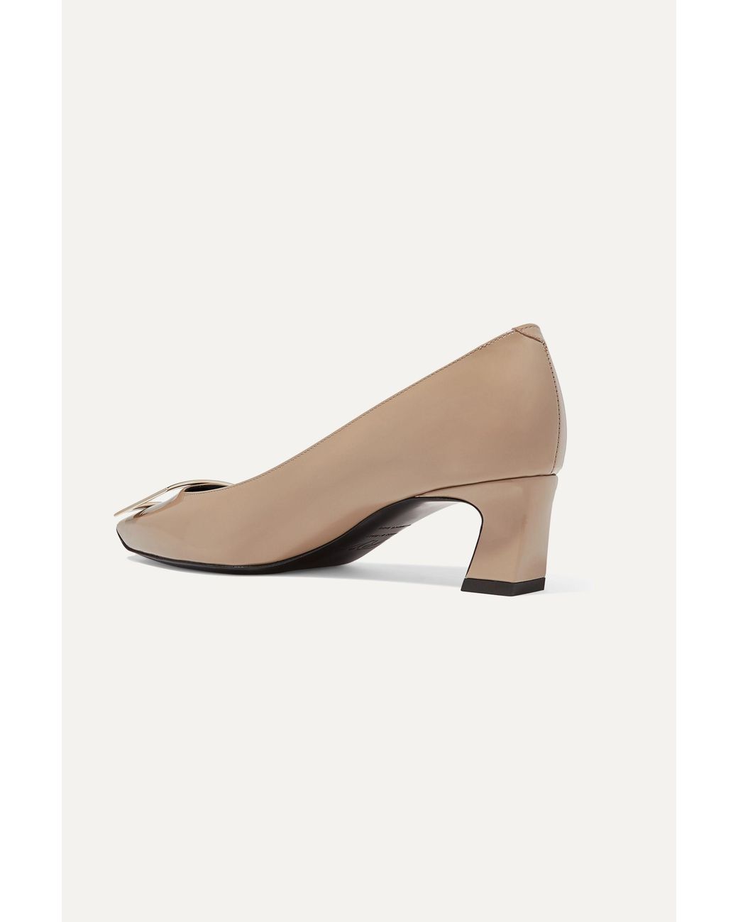Roger Vivier White Trompette Buckle Pumps
