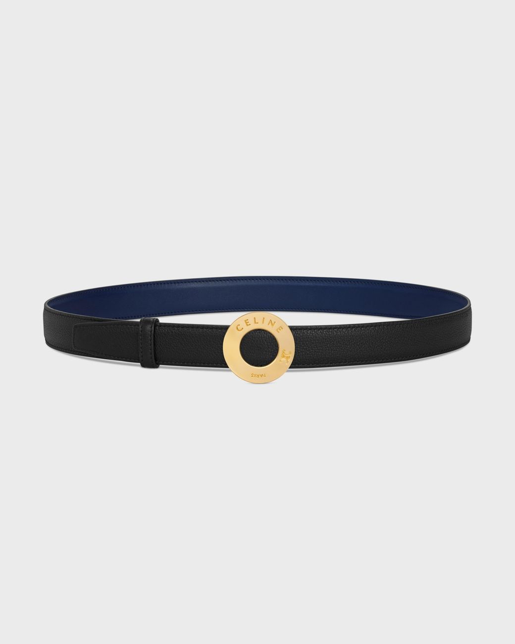 Céline Blue Disc Buckle And Reversible Belt