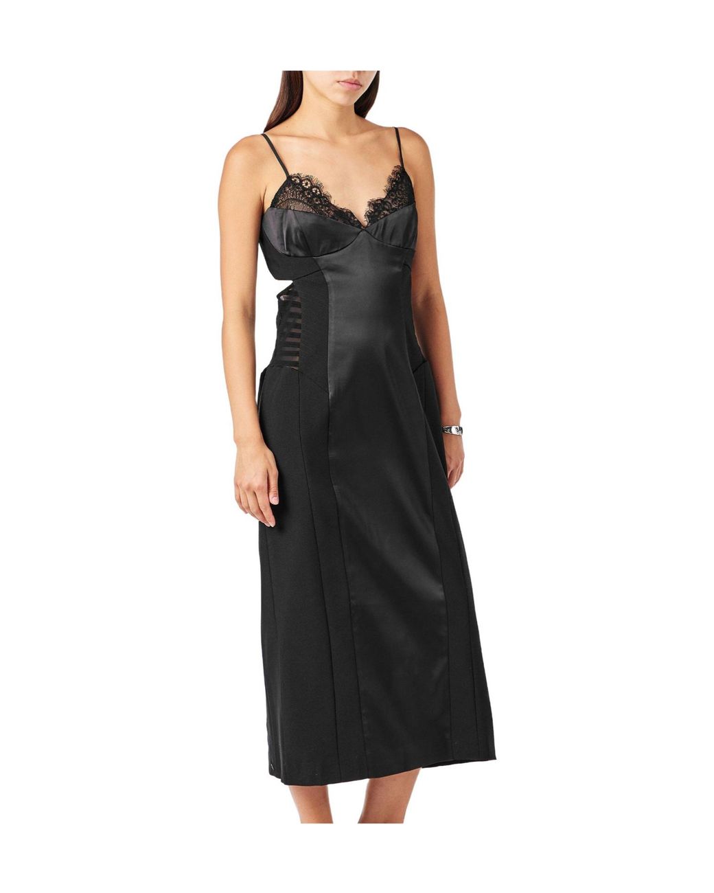 Isabel Marant Black Katana Structured Bodycon Dress