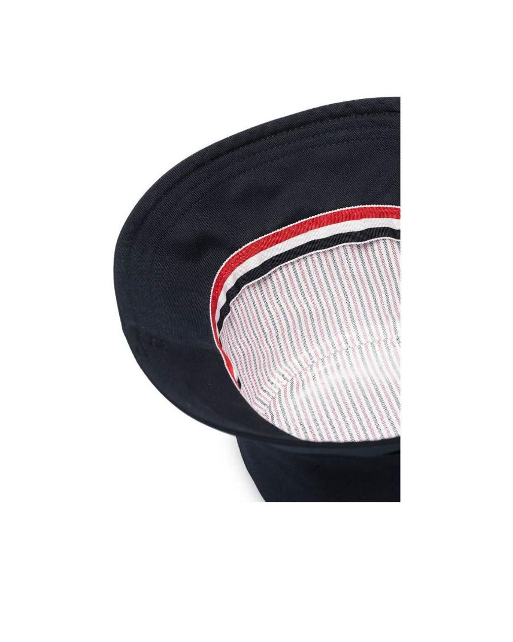 Thom Browne Blue 4-Bar Cotton Bucket Hat for men