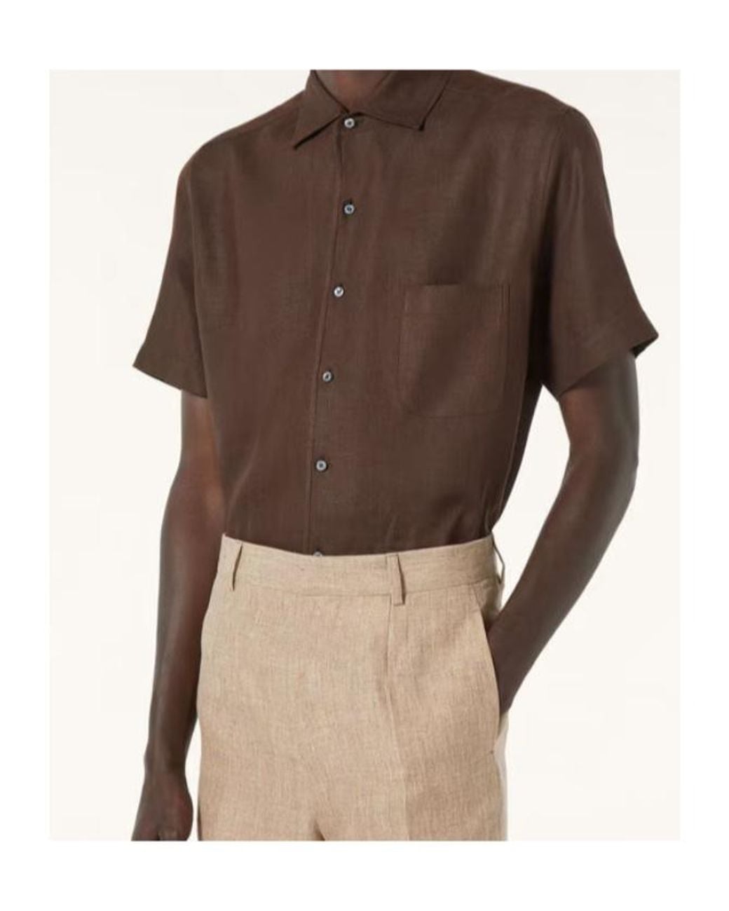 Loro Piana Brown André Shirt for men