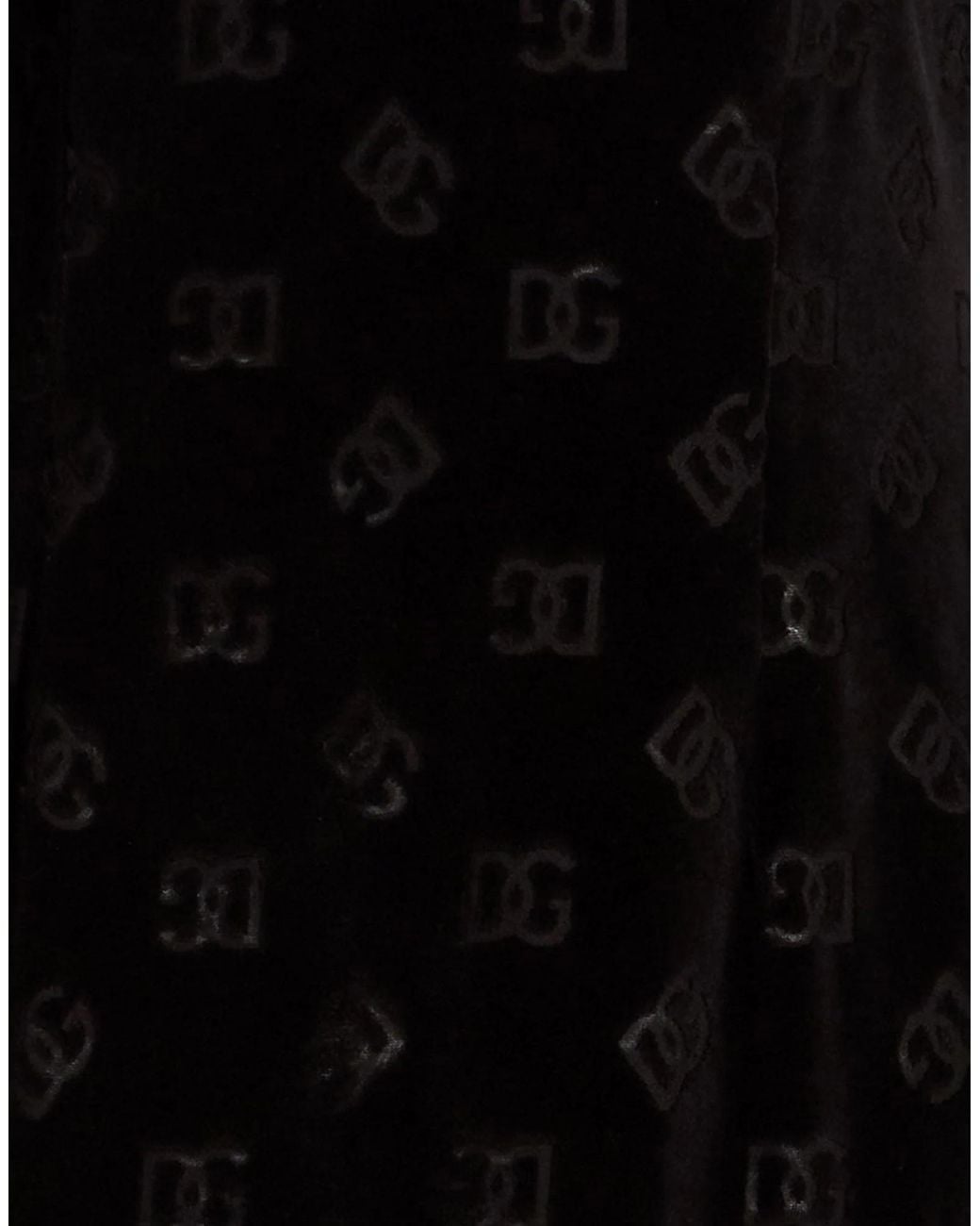 Dolce & Gabbana Black Velvet Dress