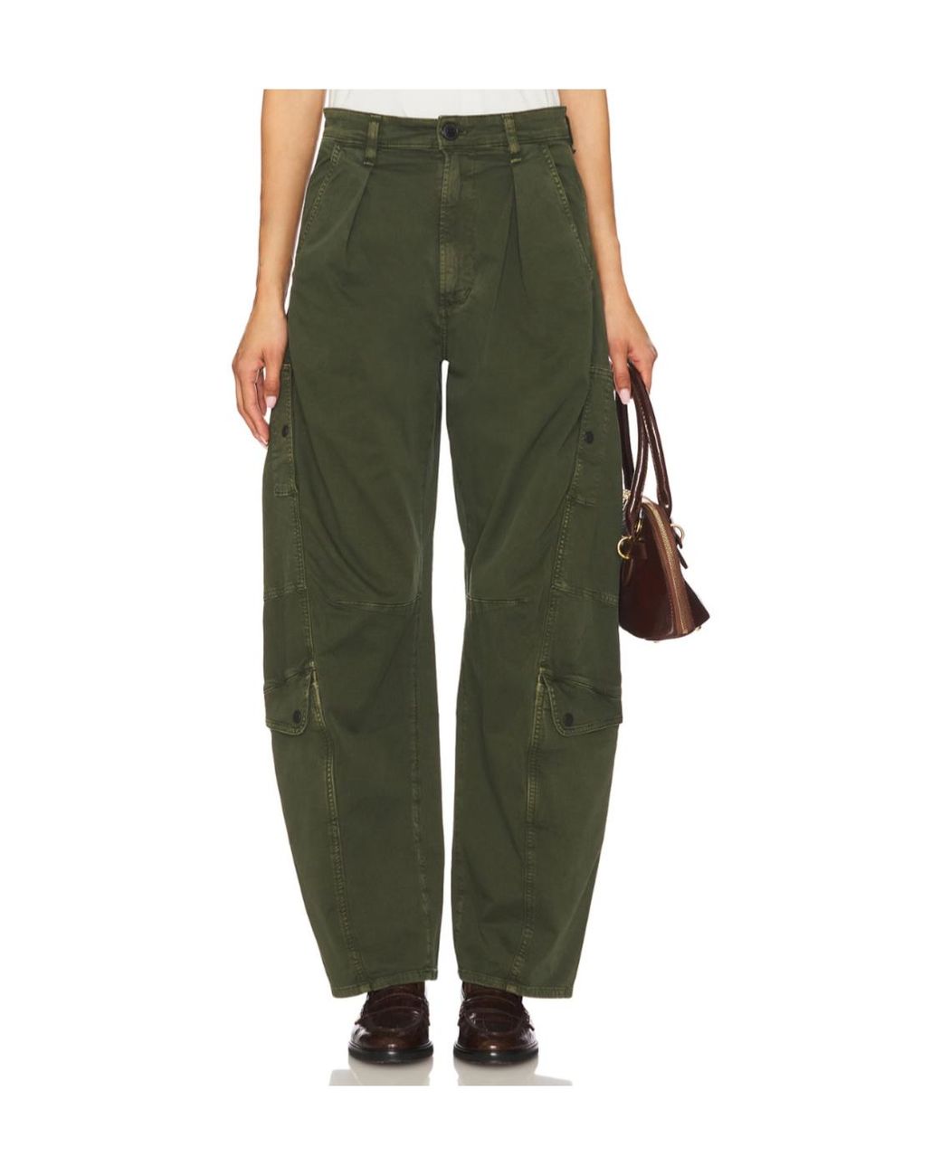 Citizens of Humanity Green Casual Pants With Belt Loops