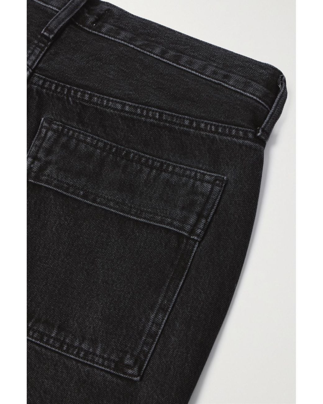 Agolde Black Straight-Leg Organic Jeans