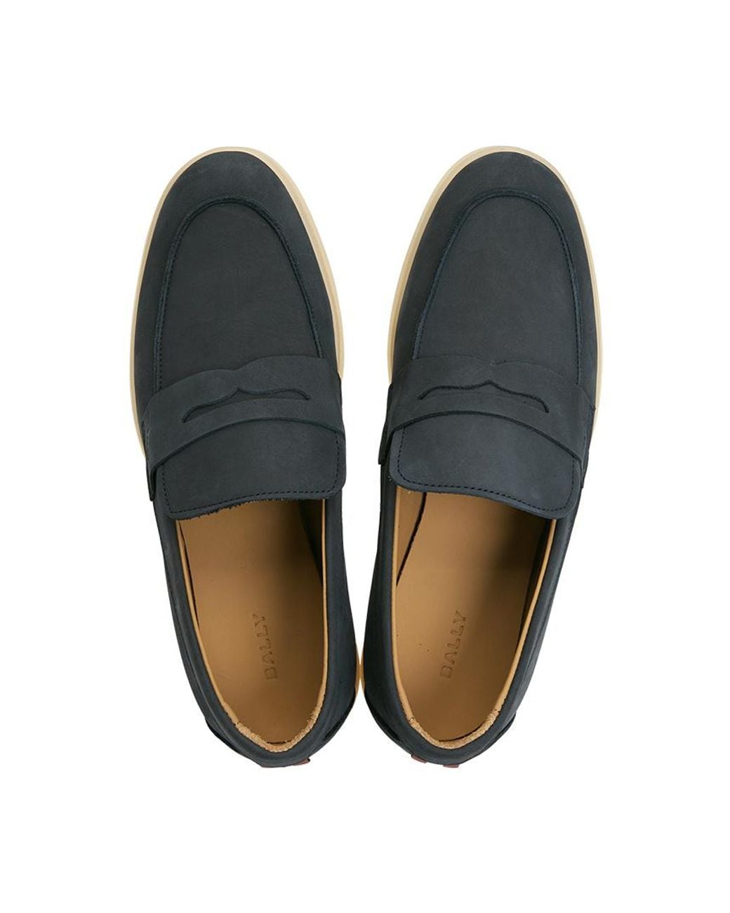Bally Blue Round-Toe Casual Shoes for men