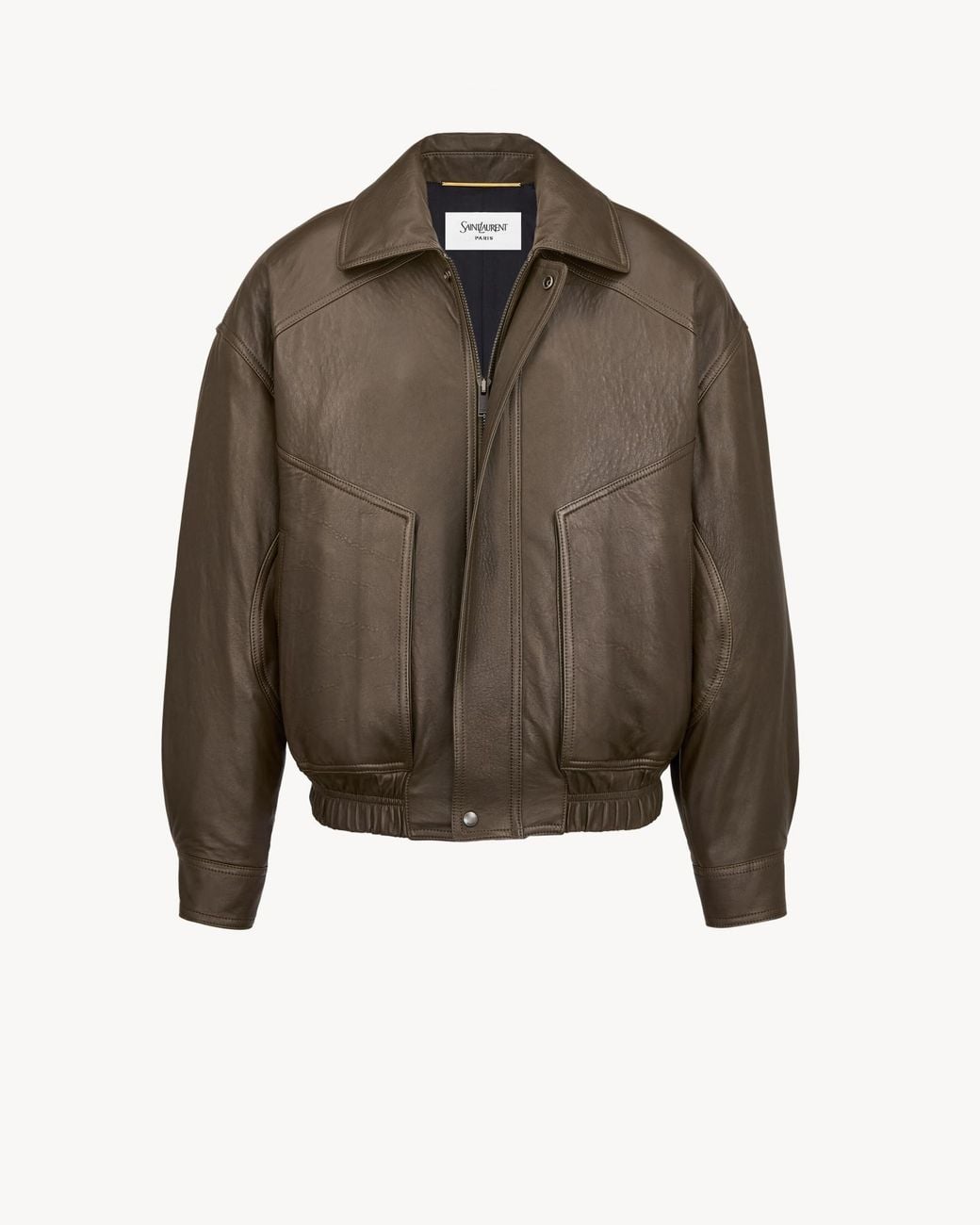 Saint Laurent Brown Bomber Jacket