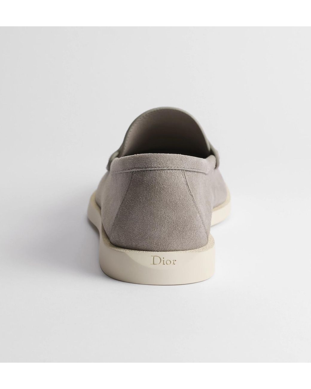 Dior Gray Homme Granville Penny Moccasins for men