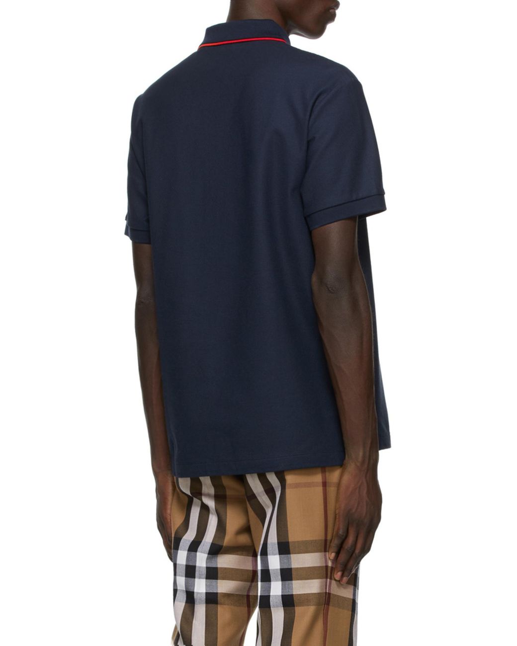 Burberry Blue Icon Stripe Placket Polo Shirt for men