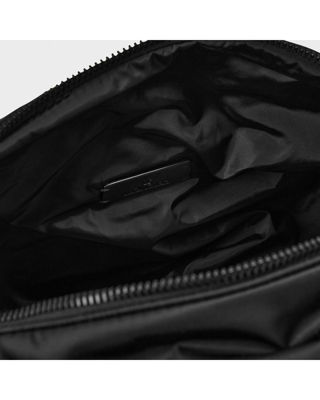 Moncler Black Waterproof Drawstring Handbag for men