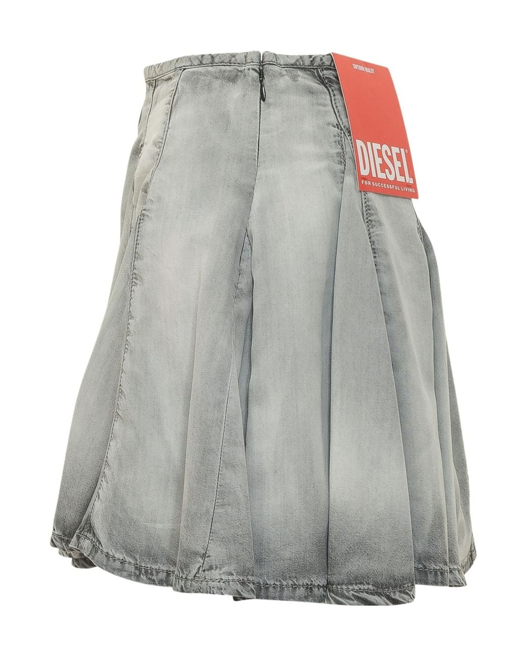 DIESEL Gray De Spiki Fsi Panelled Mini Skirt
