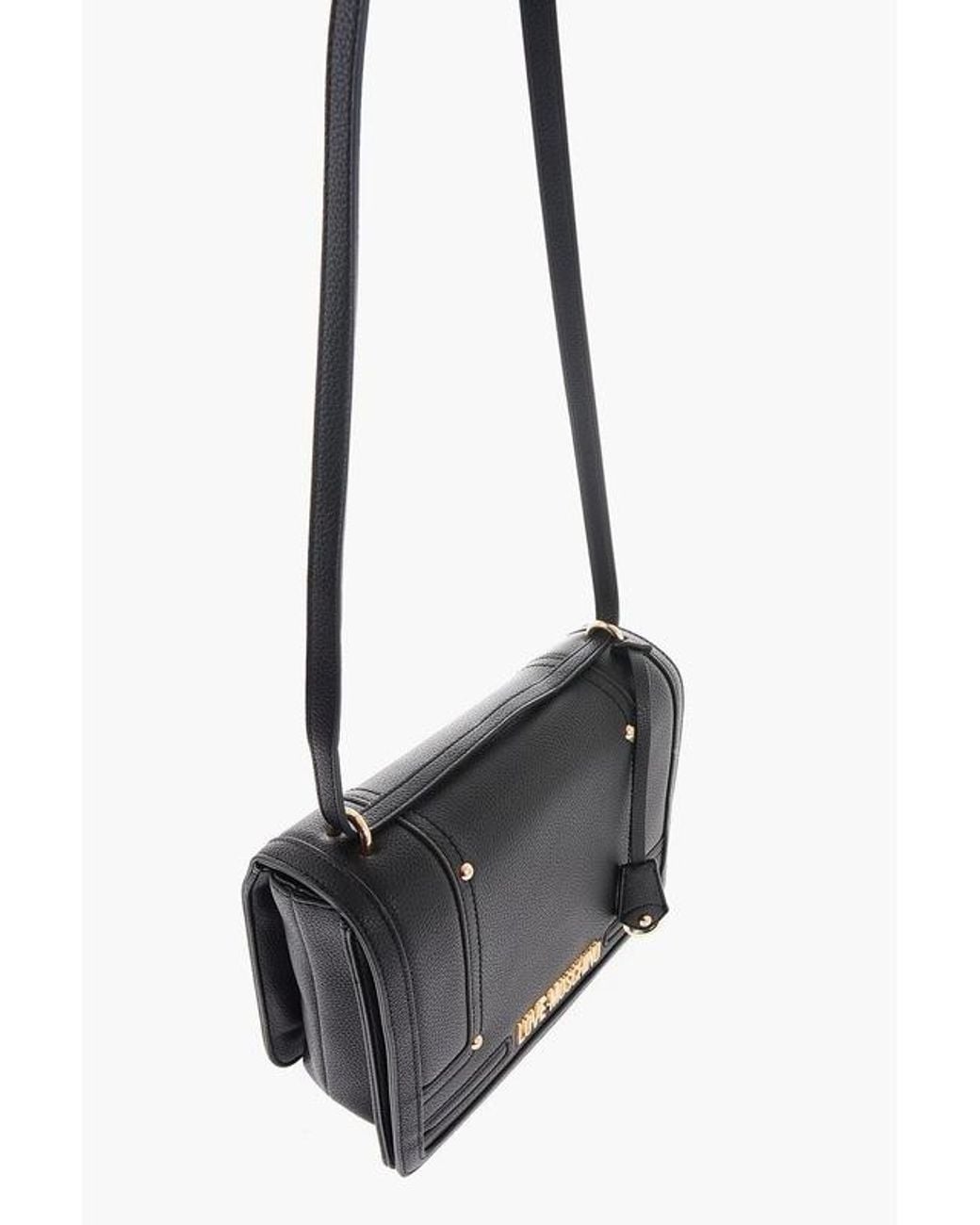 Moschino Black Rectangular Shoulder Bag