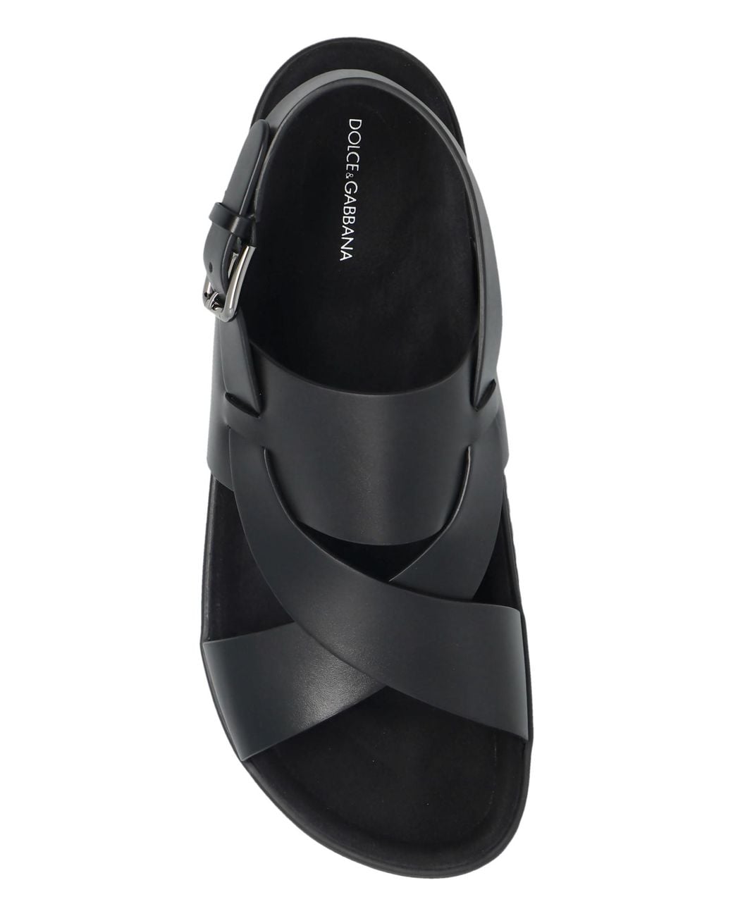 Dolce & Gabbana Black Dg Casual Sandals for men