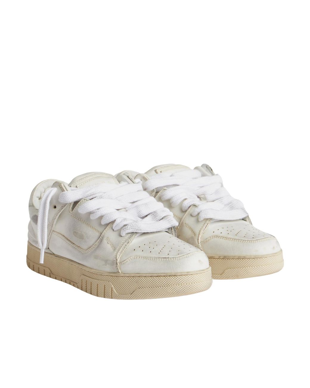 1989 STUDIO White Perforated Low-Top Sneakers for men
