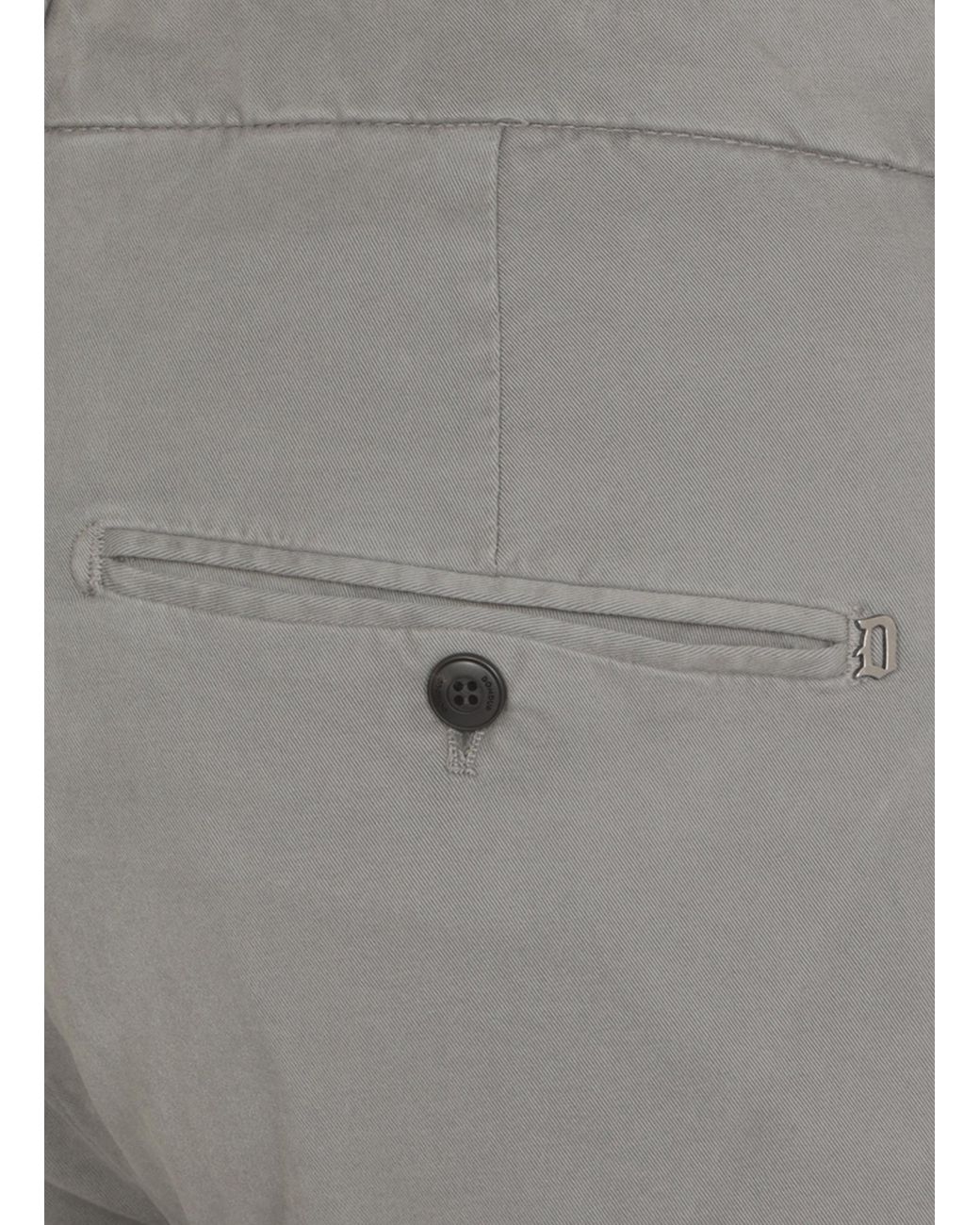 Dondup Gray Gaubert Slim Fit Chinos for men
