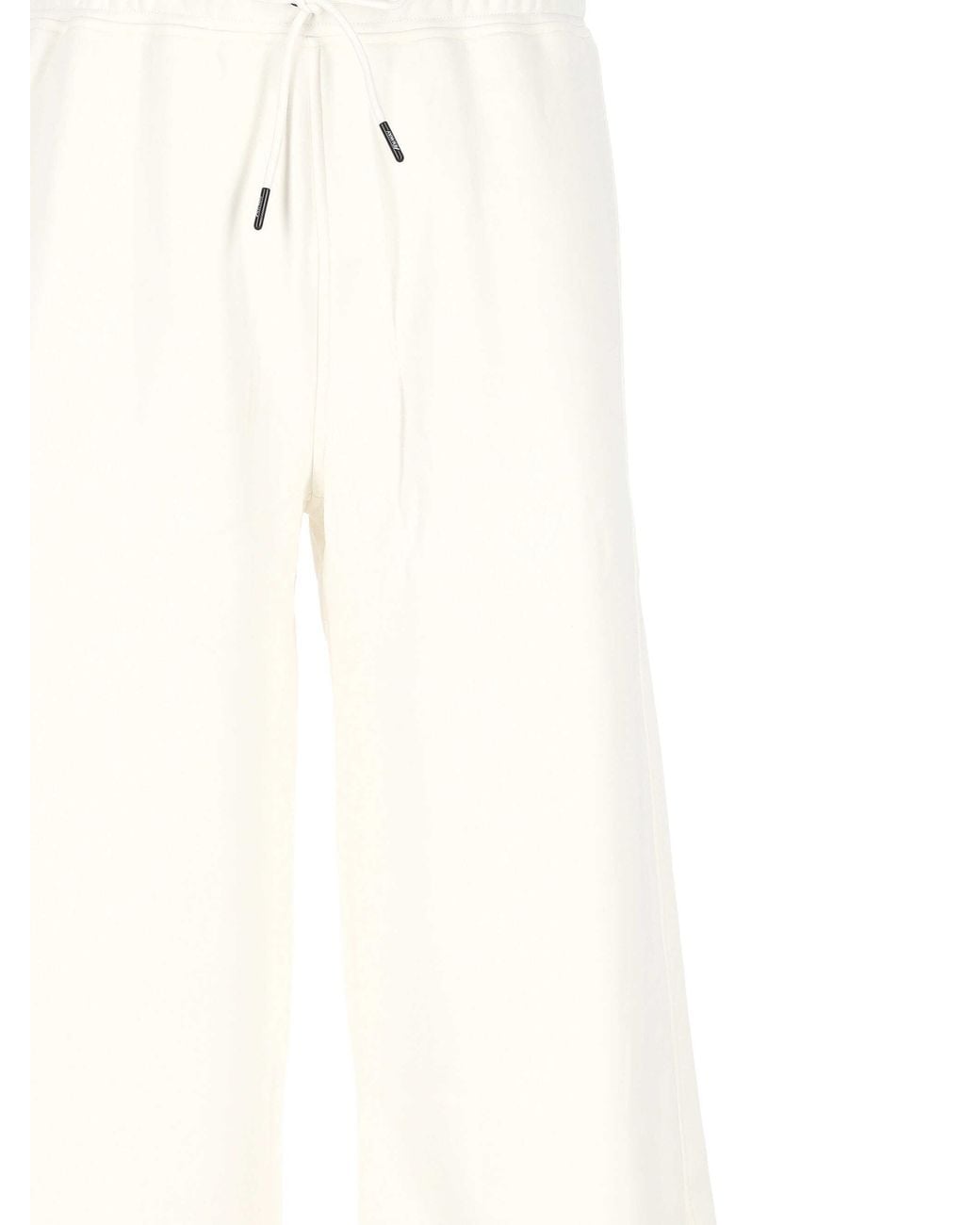 K-Way White Drawstring Wide-Leg Track Pants for men