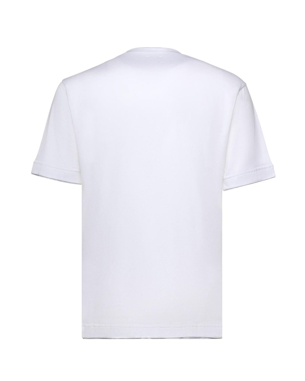 Eleventy White Crew Neck Short Sleeve T-Shirt for men