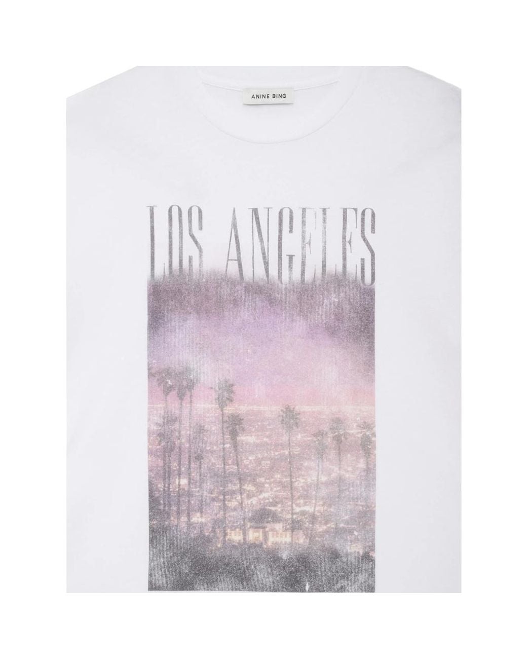 Anine Bing White Short-Sleeved T-Shirt