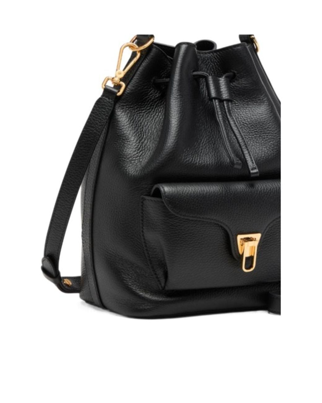 Coccinelle Black Beat Generation Medium Bucket Bag