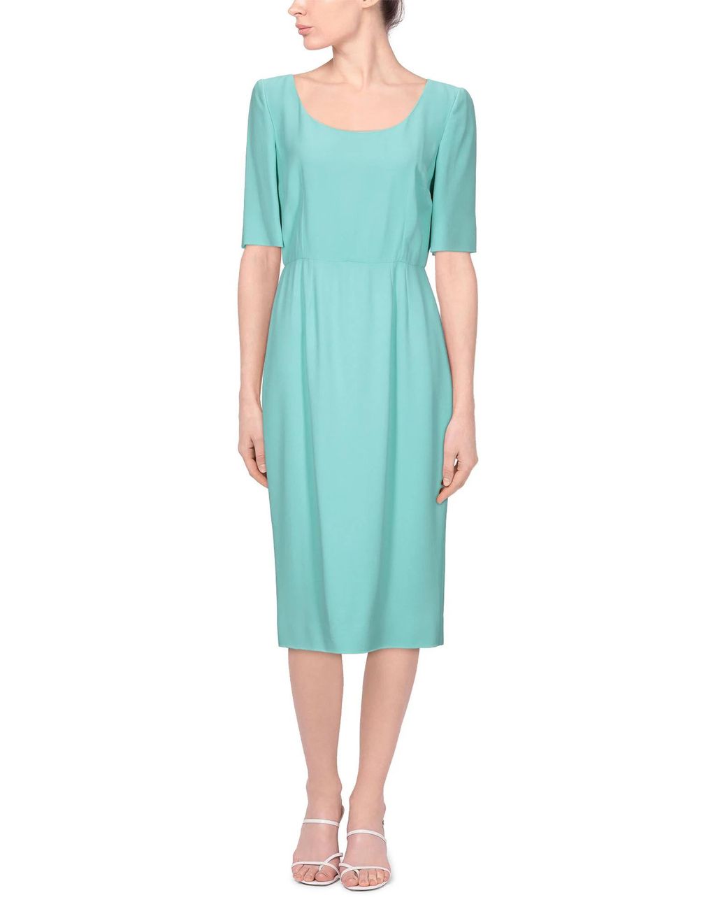 Dolce & Gabbana Green Minimalist Dress