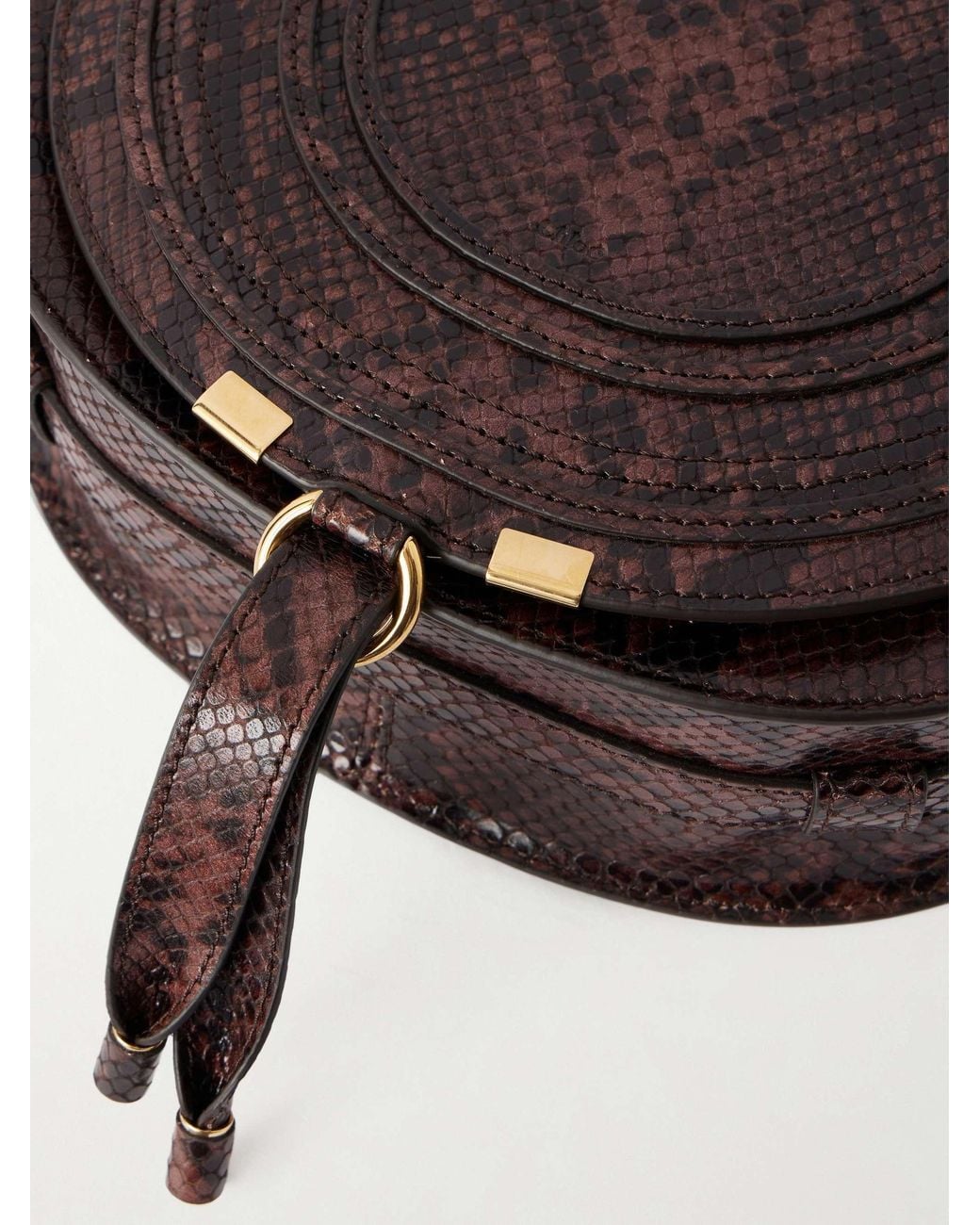 Chloé Brown Animal Print Shoulder Bag