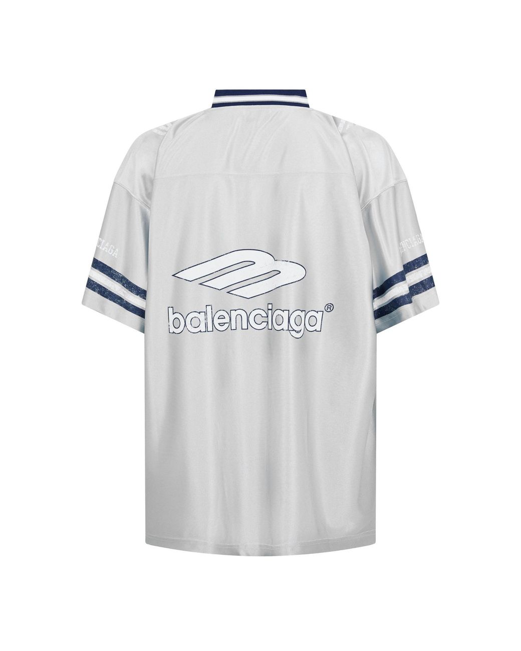 Balenciaga White Logo T-Shirt for men