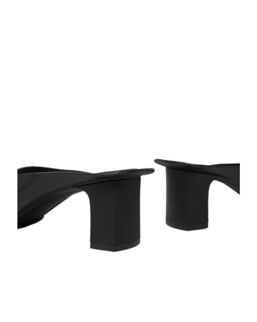 MM6 by Maison Margiela Black Anatomic Leather Mules