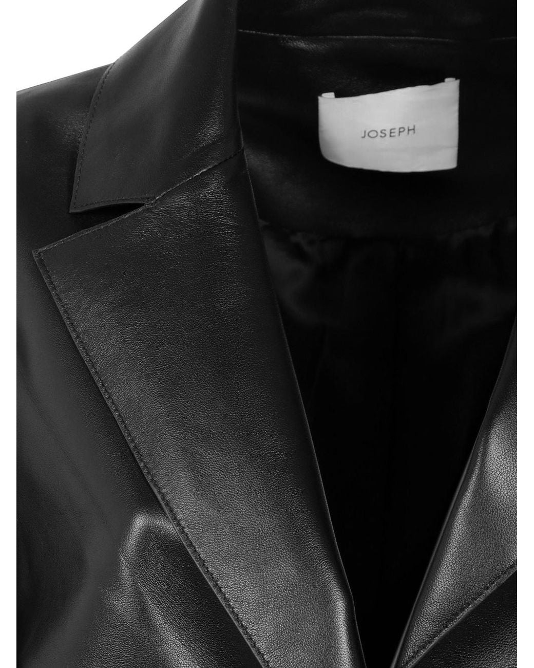 Joseph Black Single-Breasted Coat