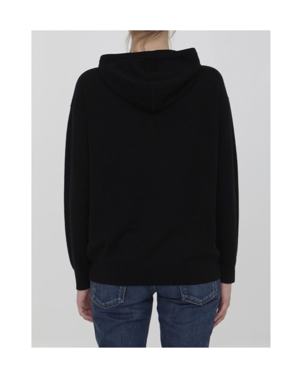 Max Mara Black Pamir Drawstring Long-Sleeved Hoodie