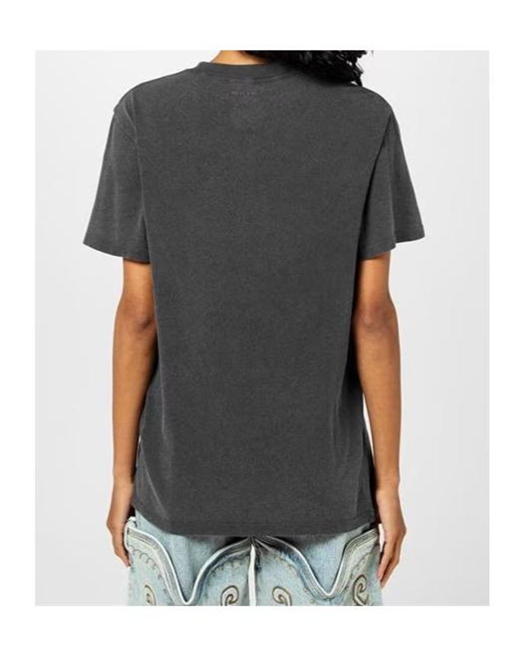 Anine Bing Gray Short-Sleeved T-Shirt